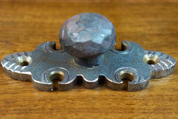 knob pull, rustic drawer pulls, wrought iron hardware