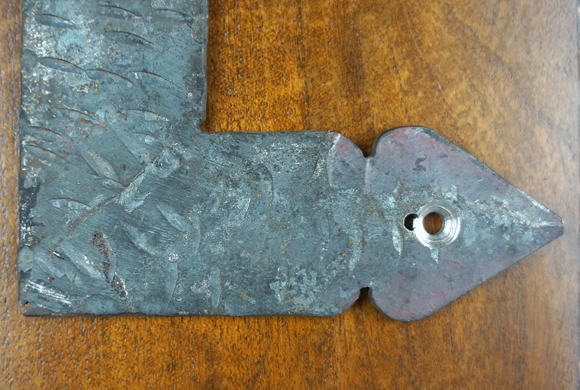 Small Spanish Colonial Door Strap, Rustic Hardware, Iron Hardware for Doors