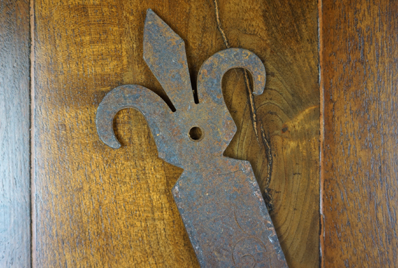 Colonial Iron Door Strap, Iron Hardware for Doors, Decorative Door Strap