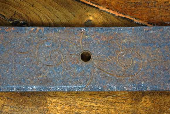 Colonial Iron Door Strap, Iron Hardware for Doors