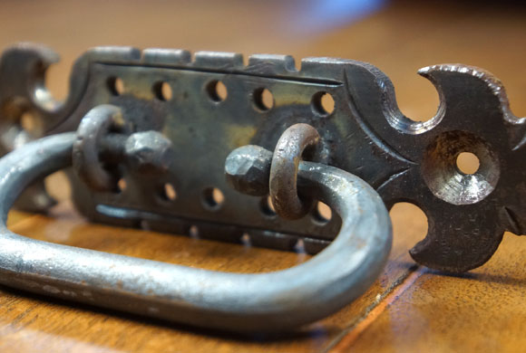 Iron Drawer Pull, Bail Pulls, Antique Door Hardware