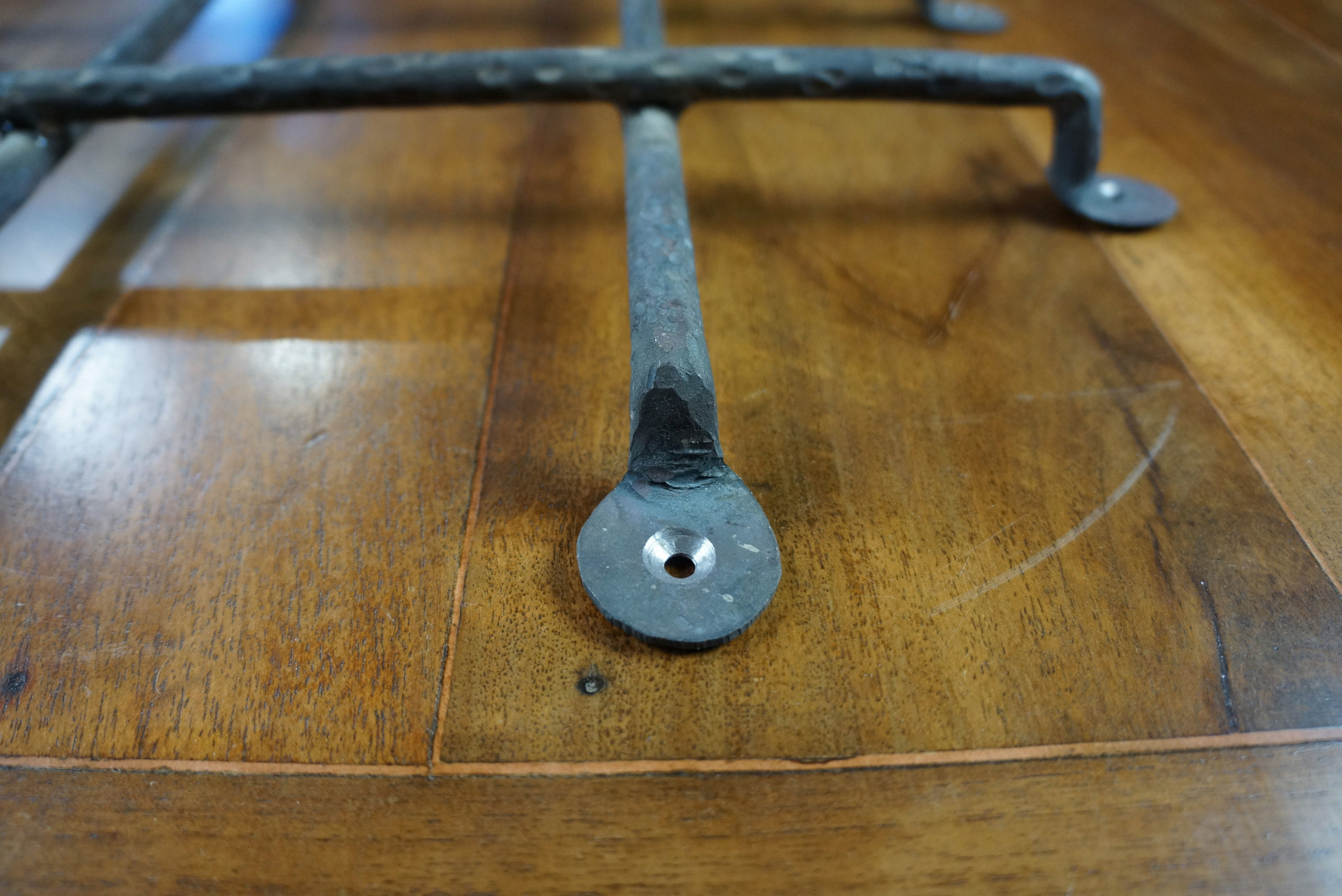 Natural Finish Antigua Door Grille, Rustic Door Hardware, Old World Style Grill, Grill Designs, Iron Hardware for Doors