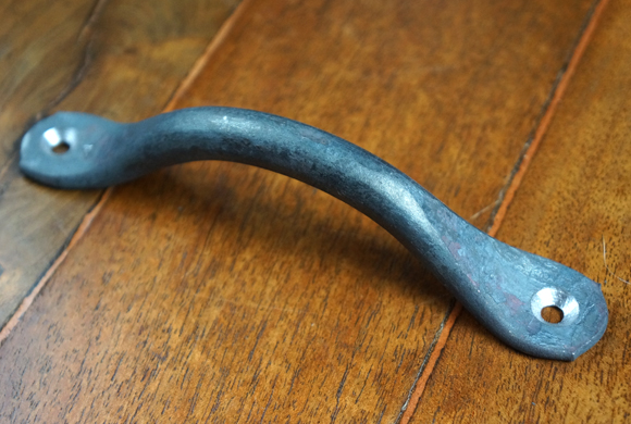 Forged Iron Pull, Modern Pull, Rustic Modern Hardware