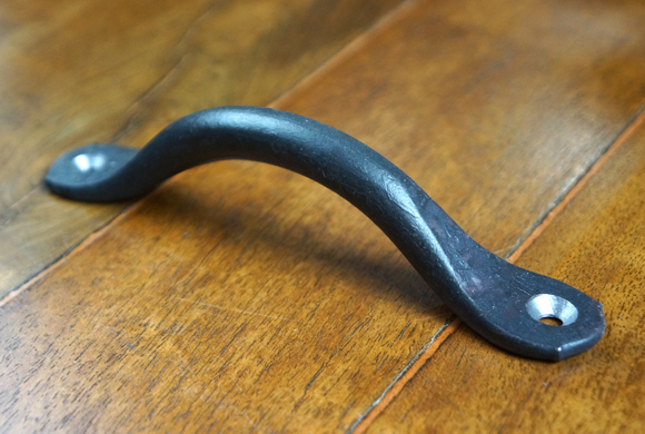 Forged Iron Pull, Modern Pull, Rustic Modern Hardware