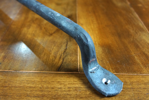 Forged Iron Handle, Modern Iron Door Pull, Rustic Door Pull, Iron Door Hardware