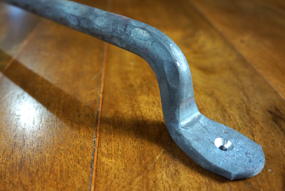 Forged Iron Handle, Modern Iron Door Pull, Rustic Door Pull, Iron Door Hardware