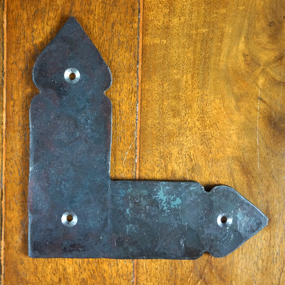 Large Spanish Colonial Door Strap, Rustic Hardware, Iron Hardware for Doors