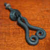 scroll pull, old cabinet hardware, wrought iron cabinet hardware