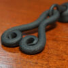 scroll pull, old cabinet hardware, wrought iron cabinet hardware