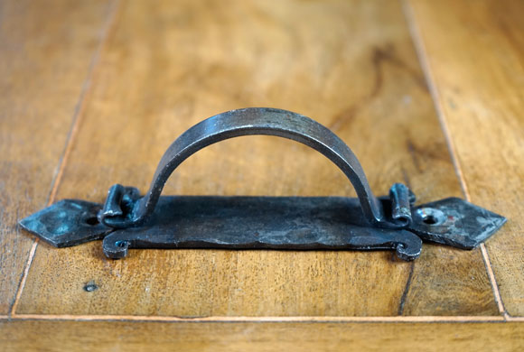 Spanish Style Drawer Pull, Rustic Drawer Pulls, Iron Hardware