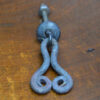 scroll pull, old cabinet hardware, wrought iron cabinet hardware