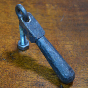 teardrop pull, rustic hardware for cabinets, hand forged hardware pull