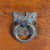 Square Leaf Pull, Rustic Drawer Pulls, Wrought Iron Hardware