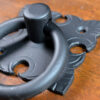 Square Leaf Pull, Rustic Drawer Pulls, Wrought Iron Hardware